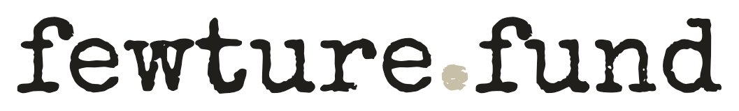 fewture.fund wordmark, dark ink, for light backgrounds